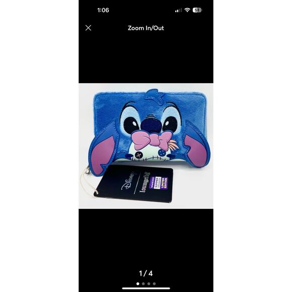 SDCC Loungefly Disney Stitch & Scrump Buddy Mini Backpack AND Wallet-LE 2100-NEW - Picture 6 of 9